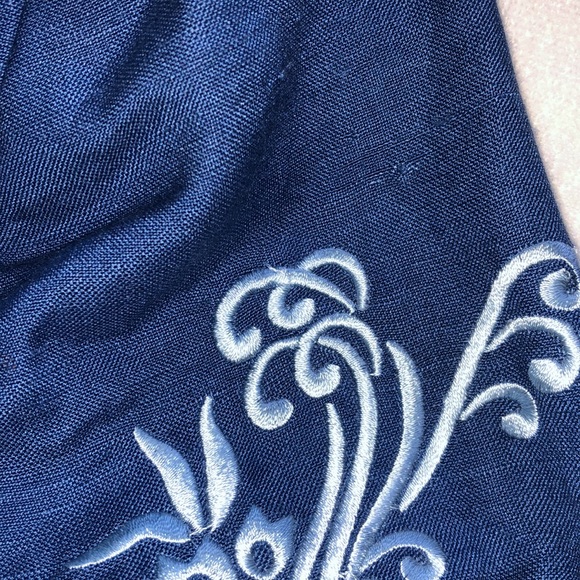 Embroidered Vintage linen Floral Blazer - Picture 5 of 8